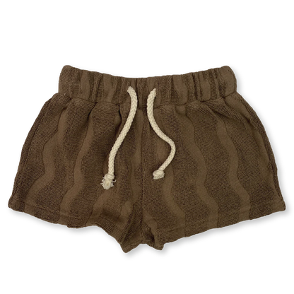 Terry Shorts Wave - Mud