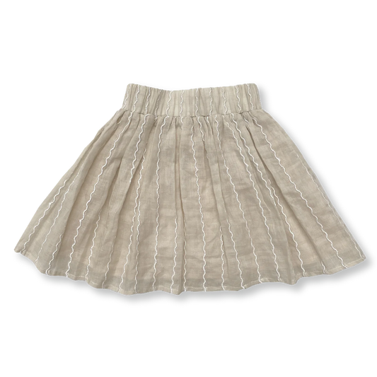 Embroidered Wiggle Tutu Skirt
